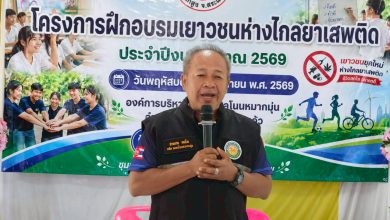 Photo of องค์การบริหารส่วนตำบลโนนหมากมุ่น จัดโครงการฝึกอบรมเยาวชนห่างไกลยาเสพติด ประจำปีงบประมาณ พ.ศ.2569 วันที่ 25 มิถุนายน พ.ศ.2569 ณ องค์การบริหารส่วนตำบลโนนหมากมุ่น